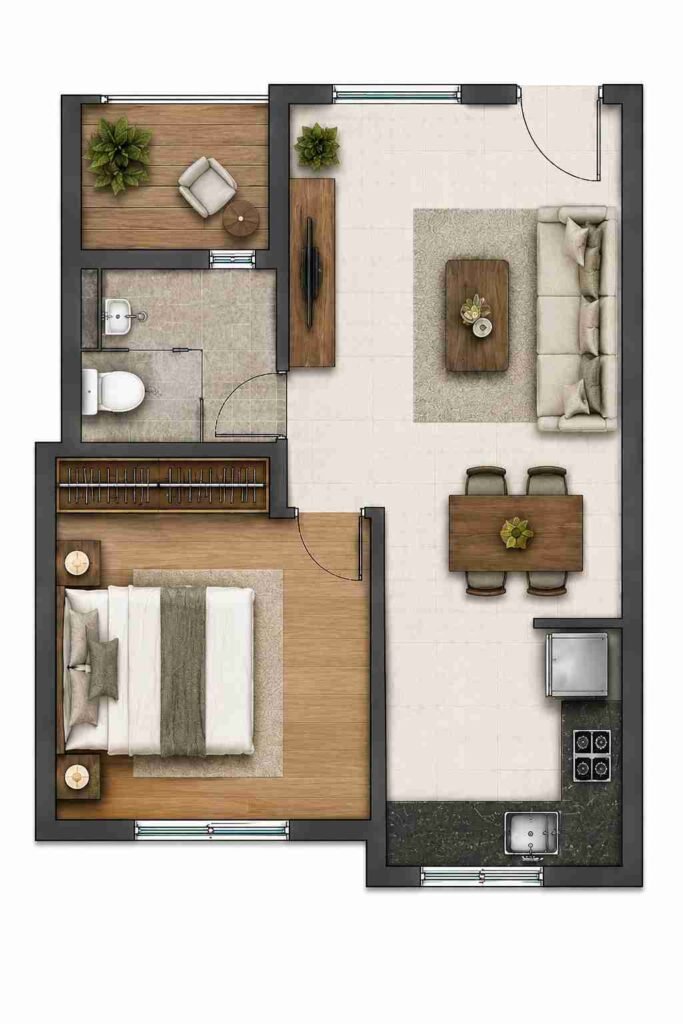 My Home Konadasapura 2 BHK floor plan