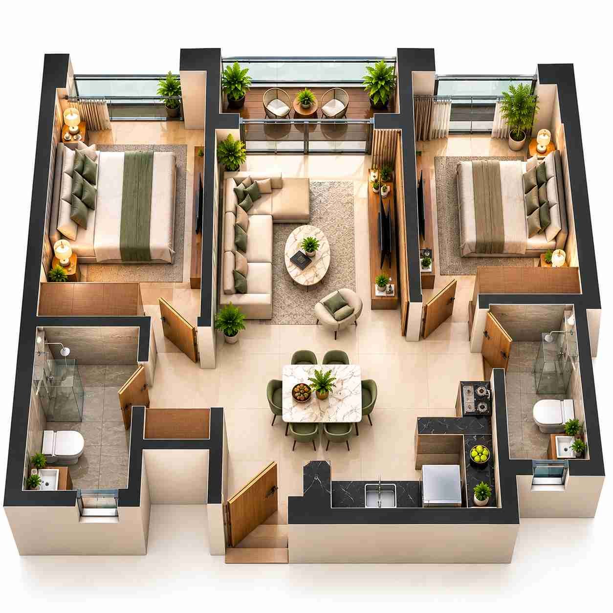 BHK Floor Plan